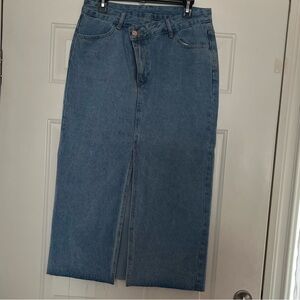 Classic Blue Denim Skirt